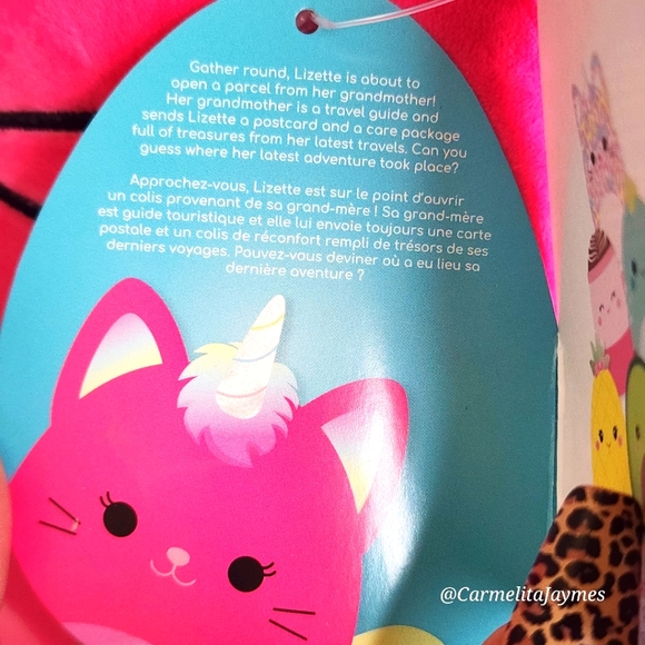 🎁 GAVE AS RAFFLE PRIZE ✨️ LIZETTE 🦄 Pink Rainbow Caticorn 2021 Squishmallow - Picture 3 of 8